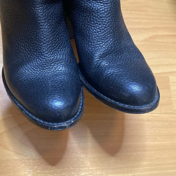 Valentino Garavani Rockstud Buckle-Wrap Ankle Booties, Black 37.5 - Picture 7 of 7